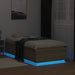 Cadru de pat cu LED, stejar sonoma, 90x190 cm, lemn prelucrat - WALTI WALTI