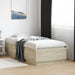 Cadru de pat cu LED, stejar sonoma, 90x190 cm, lemn prelucrat - WALTI WALTI