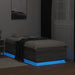 Cadru de pat cu LED, gri sonoma, 90x190 cm, lemn prelucrat - WALTI WALTI