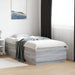 Cadru de pat cu LED, gri sonoma, 90x190 cm, lemn prelucrat - WALTI WALTI