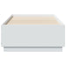 Cadru de pat cu LED, alb, 75x190 cm, lemn prelucrat - WALTI WALTI