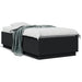 Cadru de pat cu LED, negru, 75x190 cm, lemn prelucrat - WALTI WALTI