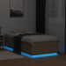 Cadru de pat cu LED stejar sonoma 75x190 cm lemn prelucrat - WALTI WALTI