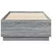 Cadru de pat cu LED gri sonoma 75x190 cm lemn prelucrat - WALTI WALTI