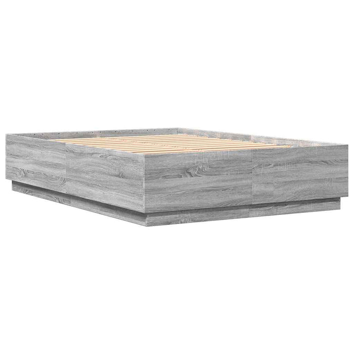 Cadru de pat, gri sonoma, 150x200 cm, lemn prelucrat - WALTI WALTI