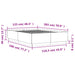 Cadru de pat, gri beton, 120x200 cm, lemn prelucrat - WALTI WALTI