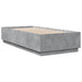 Cadru de pat, gri beton, 100x200 cm, lemn prelucrat - WALTI WALTI