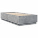 Cadru de pat, gri beton, 100x200 cm, lemn prelucrat - WALTI WALTI