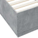 Cadru de pat, gri beton, 100x200 cm, lemn prelucrat - WALTI WALTI