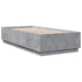 Cadru de pat, gri beton, 90x200 cm, lemn prelucrat - WALTI WALTI