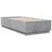 Cadru de pat, gri beton, 90x200 cm, lemn prelucrat - WALTI WALTI