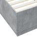 Cadru de pat, gri beton, 90x200 cm, lemn prelucrat - WALTI WALTI