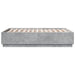 Cadru de pat, gri beton, 140x190 cm, lemn prelucrat - WALTI WALTI