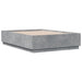 Cadru de pat, gri beton, 135x190 cm, lemn prelucrat - WALTI WALTI