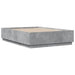 Cadru de pat, gri beton, 135x190 cm, lemn prelucrat - WALTI WALTI