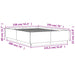 Cadru de pat, gri beton, 135x190 cm, lemn prelucrat - WALTI WALTI