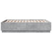 Cadru de pat, gri beton, 120x190 cm, lemn prelucrat - WALTI WALTI