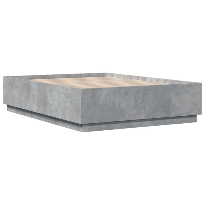 Cadru de pat, gri beton, 120x190 cm, lemn prelucrat - WALTI WALTI