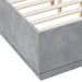 Cadru de pat, gri beton, 120x190 cm, lemn prelucrat - WALTI WALTI