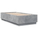 Cadru de pat, gri beton, 90x190 cm, lemn prelucrat - WALTI WALTI