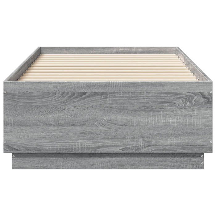 Cadru de pat, gri sonoma, 90x190 cm, lemn prelucrat - WALTI WALTI