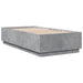 Cadru de pat, gri beton, 75x190 cm, lemn prelucrat - WALTI WALTI