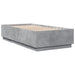Cadru de pat, gri beton, 75x190 cm, lemn prelucrat - WALTI WALTI