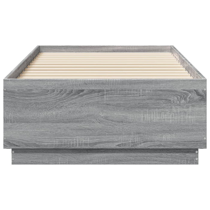 Cadru de pat, gri sonoma, 75x190 cm, lemn prelucrat - WALTI WALTI