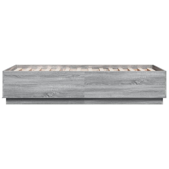 Cadru de pat, gri sonoma, 75x190 cm, lemn prelucrat - WALTI WALTI