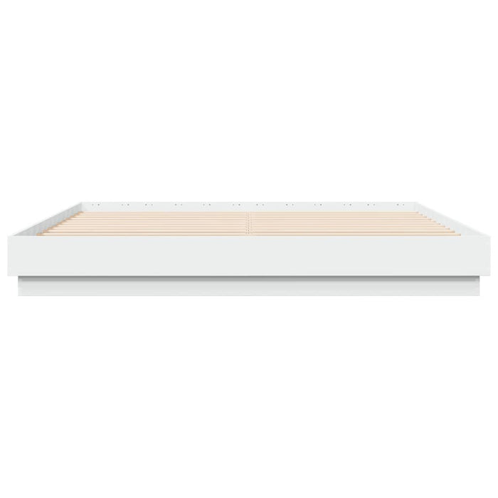 Cadru de pat cu lumini LED, alb, 200x200 cm - WALTI WALTI