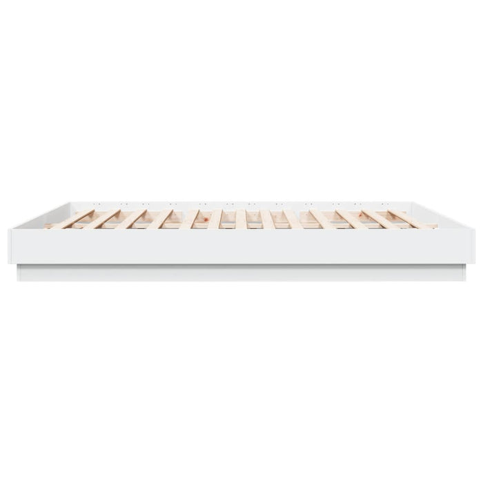 Cadru de pat cu lumini LED, alb, 200x200 cm - WALTI WALTI
