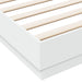 Cadru de pat cu lumini LED, alb, 200x200 cm - WALTI WALTI