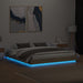Cadru de pat cu lumini LED, stejar sonoma, 200x200 cm - WALTI WALTI
