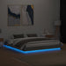Cadru de pat cu lumini LED, gri sonoma, 200x200 cm - WALTI WALTI