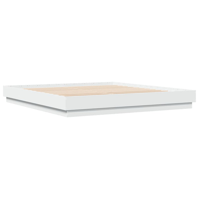 Cadru de pat cu lumini LED, alb, 180x200 cm - WALTI WALTI