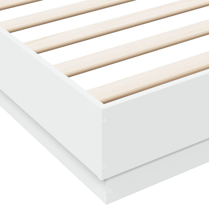 Cadru de pat cu lumini LED, alb, 180x200 cm - WALTI WALTI