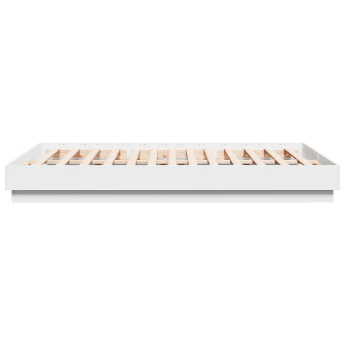 Cadru de pat cu lumini LED, alb, 160x200 cm - WALTI WALTI