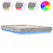 Cadru de pat cu lumini LED, gri beton, 160x200 cm - WALTI WALTI