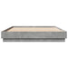 Cadru de pat cu lumini LED, gri beton, 160x200 cm - WALTI WALTI