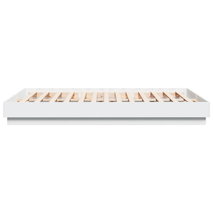 Cadru de pat cu lumini LED, alb, 150x200 cm - WALTI WALTI