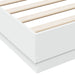 Cadru de pat cu lumini LED, alb, 150x200 cm - WALTI WALTI