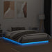 Cadru de pat cu lumini LED, gri sonoma, 120x200 cm - WALTI WALTI
