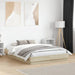 Cadru de pat cu lumini LED, stejar sonoma, 135x190 cm - WALTI WALTI