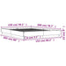 Cadru de pat, gri beton, 150x200 cm, lemn prelucrat - WALTI WALTI