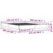 Cadru de pat, alb, 120x200 cm, lemn prelucrat - WALTI WALTI