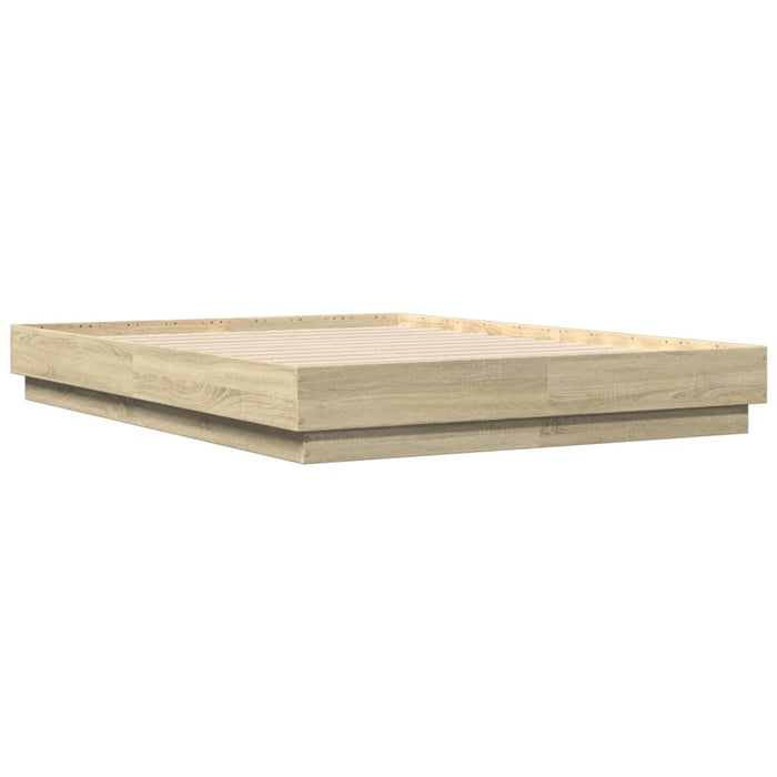 Cadru de pat, stejar sonoma, 140x190 cm, lemn prelucrat WALTI