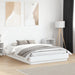 Cadru de pat, alb ,135x190 cm, lemn prelucrat - WALTI WALTI