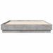Cadru de pat, gri beton, 135x190 cm, lemn prelucrat - WALTI WALTI
