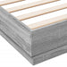 Cadru de pat, gri sonoma, 135x190 cm, lemn prelucrat - WALTI WALTI
