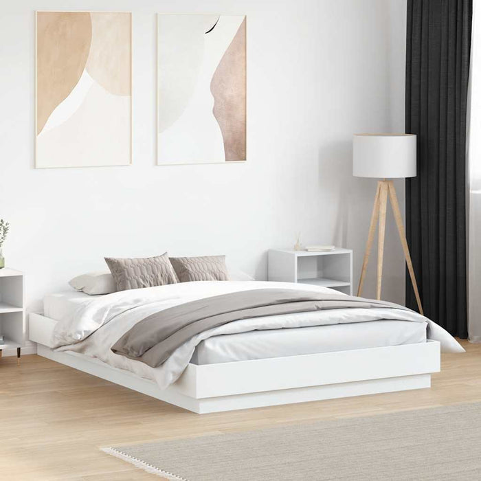 Cadru de pat, alb, 120x190 cm, lemn prelucrat - WALTI WALTI